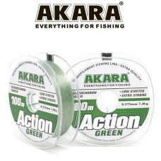 Леска Akara Action mossgreen 100m 0,30mm 8.8rg серо-зеленая