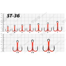Крючок Тройник крашеный ST-36 (BN) №2 (шт)