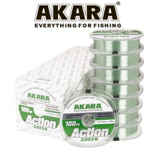 Леска Akara Action mossgreen 100m 0,20mm 4.7kg серо-зеленая