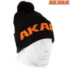 Шапка зимняя Akara Sport Winter Pompon Black 2