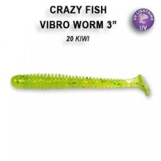 Рипер Crazy Fish Vibro Worm 3 11-75-6 цв. 20