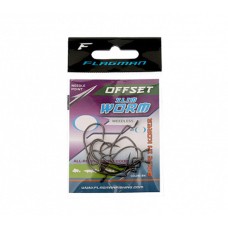 Крючки Flagman Offset Slim Worm All-Round Worm Hook № 2 (9 шт.)