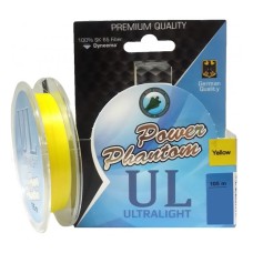 Шнур плет. Power Phantom Ultra 105m 0.07mm 3.4kg желтый