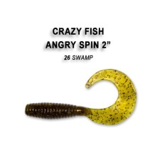 Твистер Crazy Fish "Angri Spin 2" 21-45-6 цв. 26