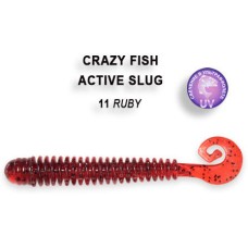 Твистер Crazy Fish ACTIVE SLUG 2,8" 2-7.1-5 цв. 11