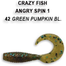 Твистер Crazy Fish Angry Spin 1.4" 78-35-6 цв. 42