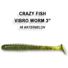 Рипер Crazy Fish Vibro Worm 3 11-75-6 цв. 16