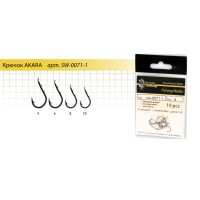 Крючок Akara Fishing Hooks 0071-1 №6 (10шт)