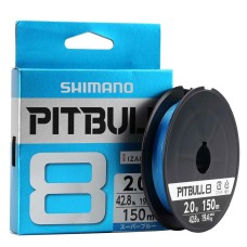 Шнур плет. SHIMANO Pitbull 150m #0.8 0.148мм 8.3kg синий