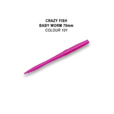 Силикон CRAZY FISH "MF Baby Worm 67-70-9-EF цв. 101