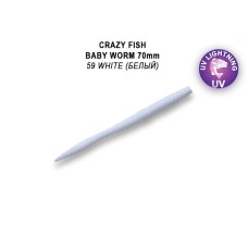 Силикон CRAZY FISH "MF Baby Worm 67-70-7-EF цв. 59