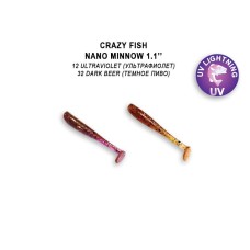 Силикон Crazy Fish 'Nano Minnow 1.1" 68-27-5 цв. 12/32