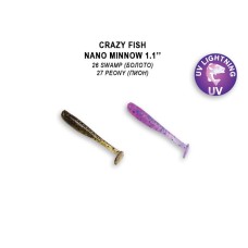 Силикон Crazy Fish 'Nano Minnow 1.1" 68-27-1 цв. 26/27