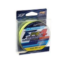 Шнур плет. Flagman PE Hybrid F4 FluoYellow 135м 0.14мм 17LB 7.7kg желтый