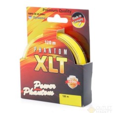 Шнур плет. Power Phantom XLT 120m 0.08mm 7.1kg желтый