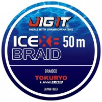 Шнур плет. Jig It x Tokuryo Ice Braid X8 50m #1.5 0.16mm 11.4kg синий