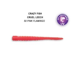 Силикон CRAZY FISH "Cruel Leech" 2.2" 8-55-6 цв. 50