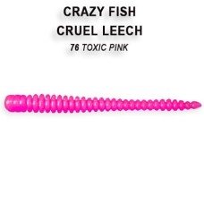 Силикон CRAZY FISH "Cruel Leech" 2.2" 8-55-6 цв. 76