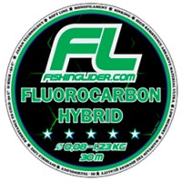 Леска флюор. Fishinglider fluorocarbon Hybrid 15m 0.60mm 37.6kg (1м)