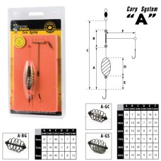 Снасточка карповая Akara мод. A груз сбоку 40 гр.