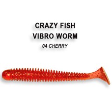 Силикон CRAZY FISH "Vibro Worm 5см" 3-5-2 цв. 4