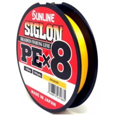 Шнур плет. SUNLINE Siglon PEx8 150m #1.5 0.209mm 25LB 11kg оранжевый