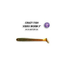 Рипер Crazy Fish Vibro Worm 3 11-75-6 цв. 14