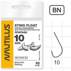 Крючки Nautilus Sting Float опарыш S-1122 BN №14 (10шт,)