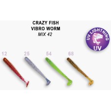 Рипер Crazy Fish Vibro Worm 2 3-50-6 цв. M42