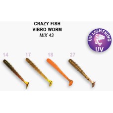 Рипер Crazy Fish Vibro Worm 2 3-50-6 цв. M43