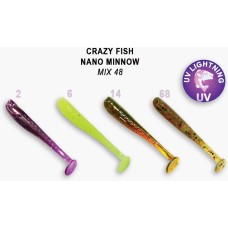 Силикон CRAZY FISH "Nano Minnow 1.6" 6-40-6 цв. M48