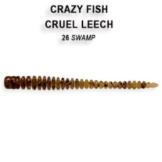 Силикон CRAZY FISH "Cruel Leech" 2.2" 8-55-6 цв. 26