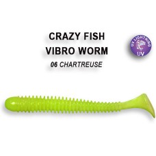 Силикон CRAZY FISH "Vibro Worm 5см" 3-5-6 цв. 6