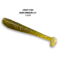 Силикон CRAZY FISH "Nano Minnow 2.2" 22-55-6 цв. 1