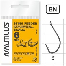 Крючки Nautilus Sting Feeder Опарыш S-1135 BN №14 (10шт)