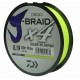 Шнур плет. DAIWA J-BRAID x4 135m 0.33mm 22.4kg желтый